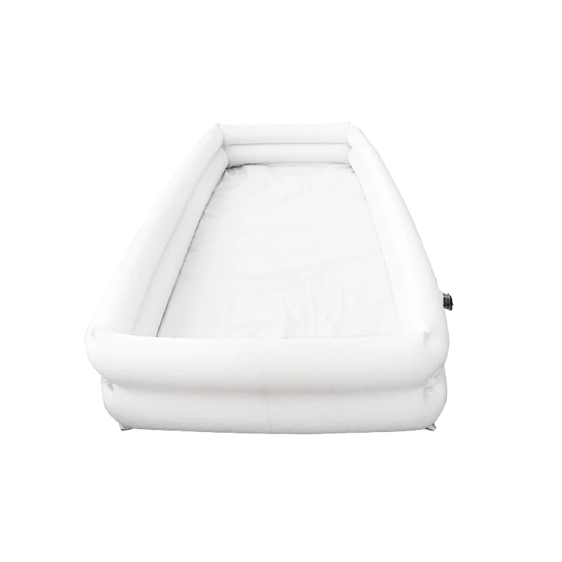 Inflatable bedside bath basin — product reference image