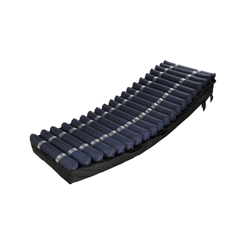 Tubular air mattress with its pump