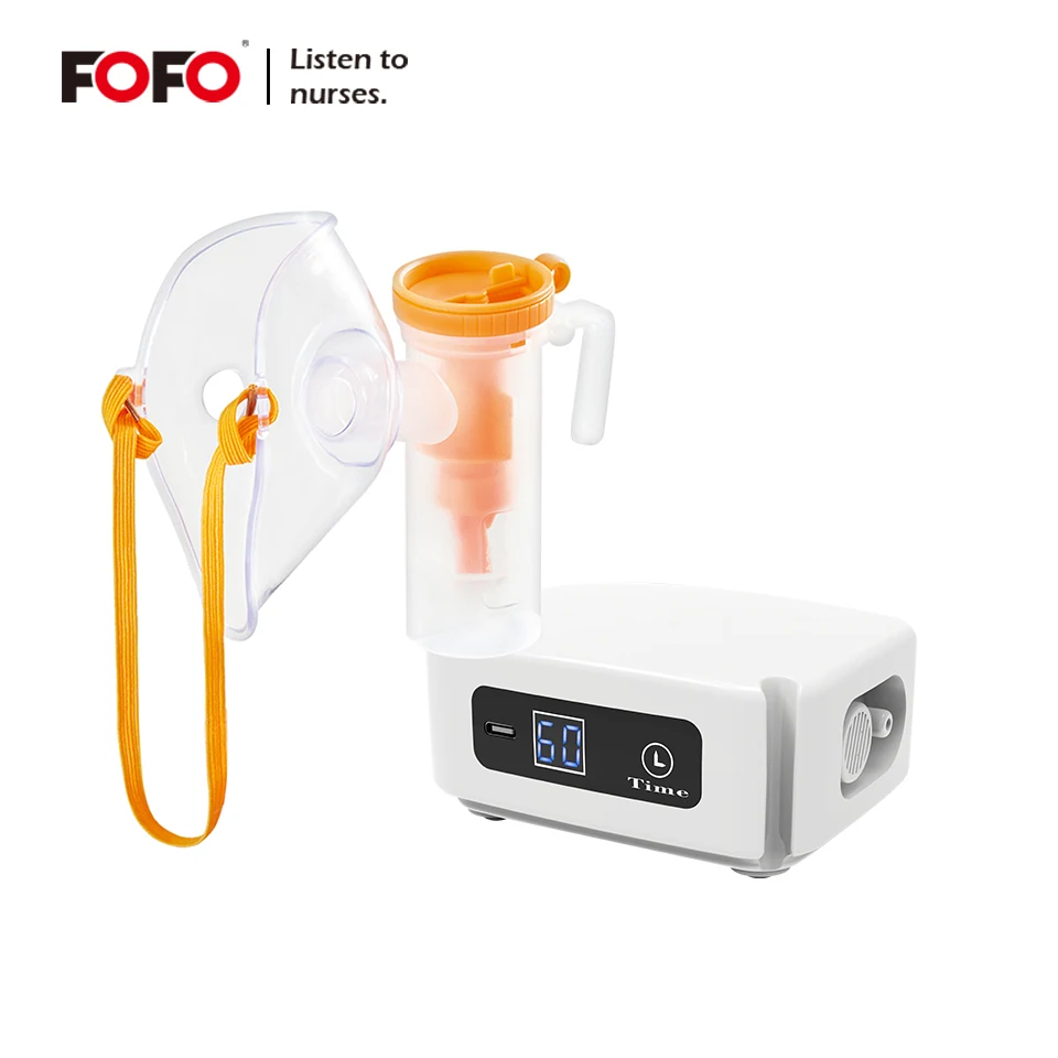 DC compressor nebulizer with LED display — product reference image