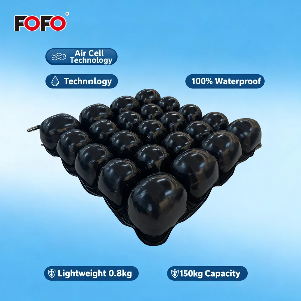 Inflatable seat cushion with size options — product reference image