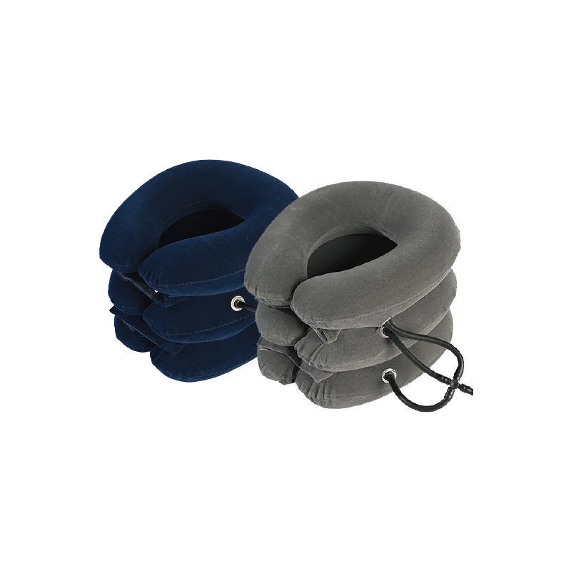 Inflatable neck support with hand bulb — product reference image