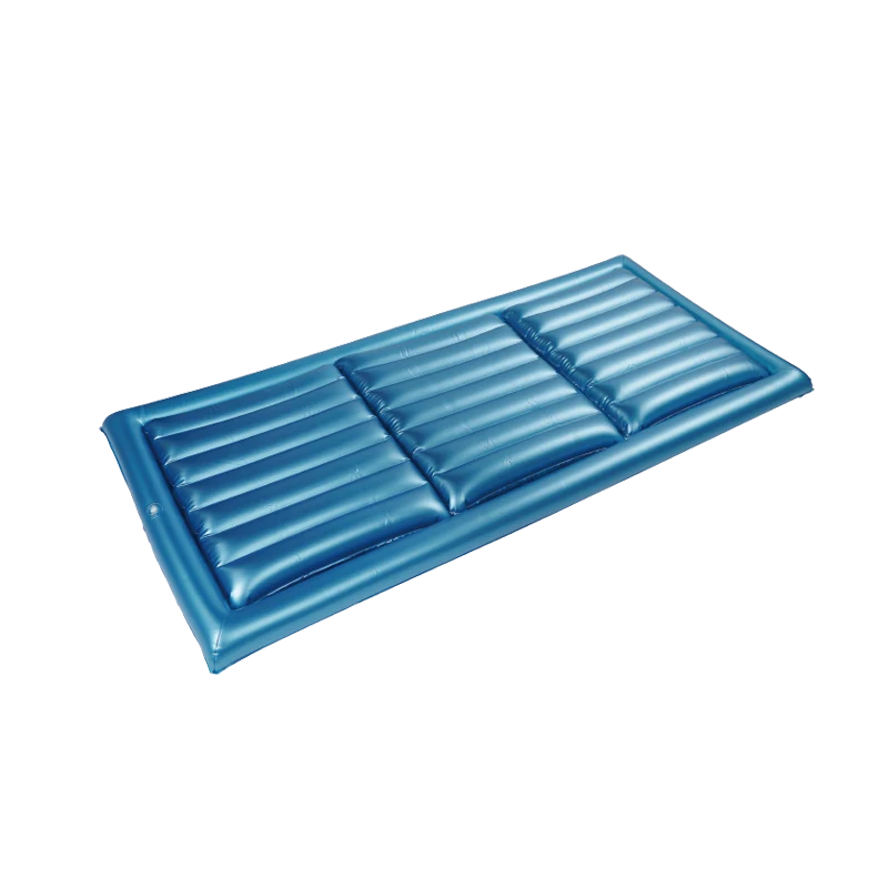 PVC water mattress with manual setup kit — product reference image