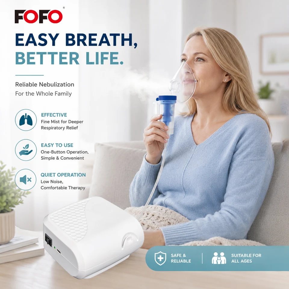 Compact DC compressor nebulizer — product reference image