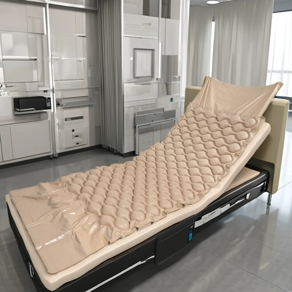 Bubble mattress overlay with pump — product reference image